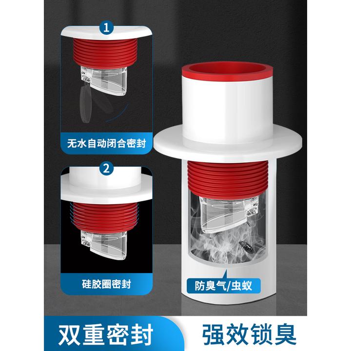 厨房下水道防返臭洗菜盆下水道堵口器排水管下水管密封塞防臭