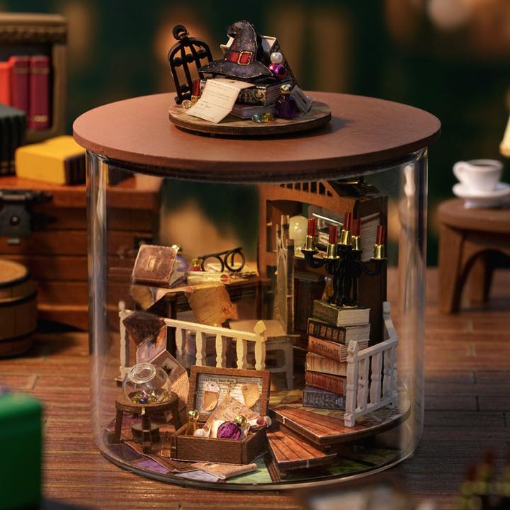 智趣屋diy小屋摆件模型房子创意微缩场景樱花树生日礼物手工拼装
