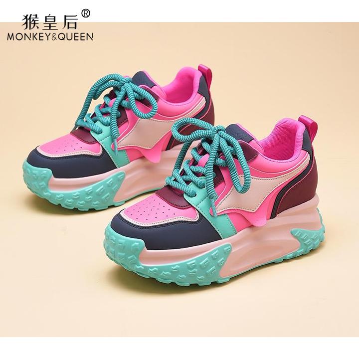 女鞋百搭鞋子猴皇后重工熊猫老爹鞋女新款冬季秋冬爆款厚底内女