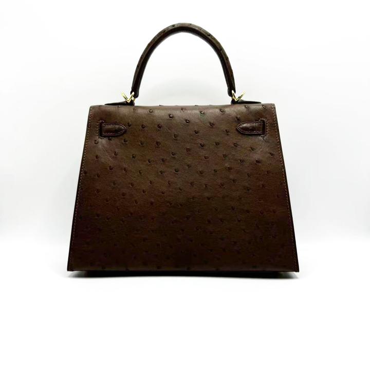 鳄鱼女皇 大屿 鸵鸟皮KL25女士包包百搭经典3027T-5