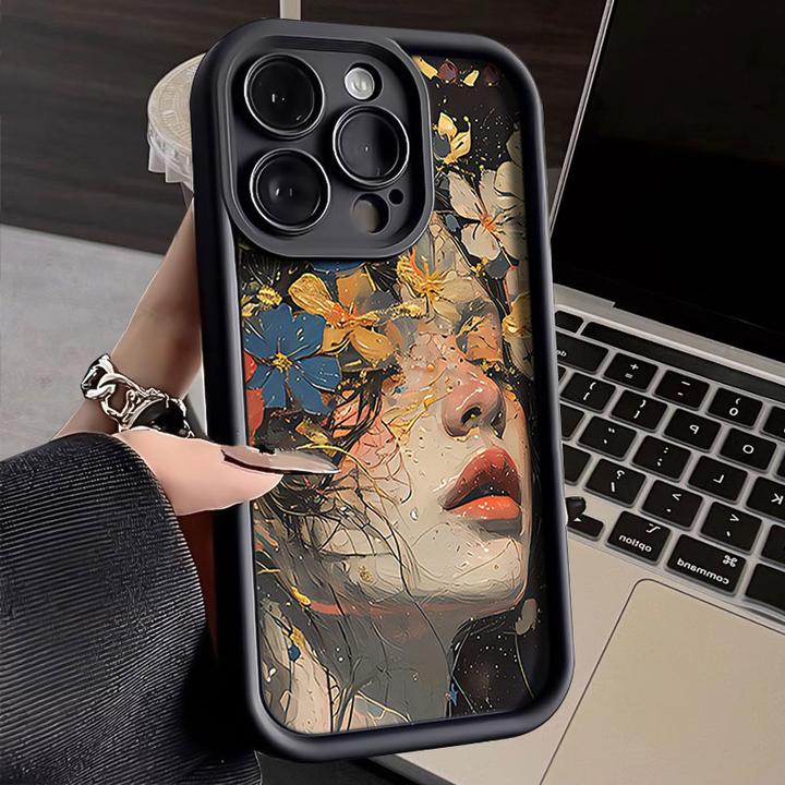 繁花少女iPhone14promax手机壳软硅胶苹果15全包13防摔12高级11