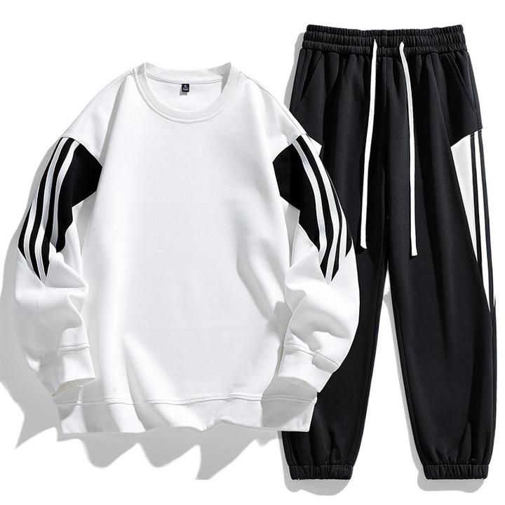 AMITADEK.港澳风休闲运动套装男士圆领卫衣秋男装一套搭配帅气