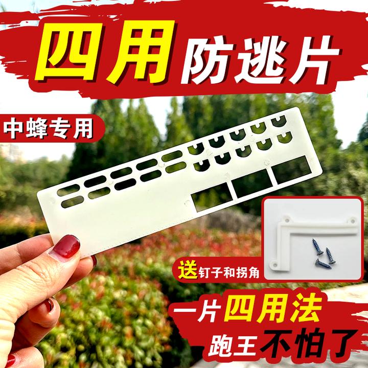 蜂箱巢门防逃片中蜂隔王片防盗防逃框蜜蜂多功能防逃器养蜂工具