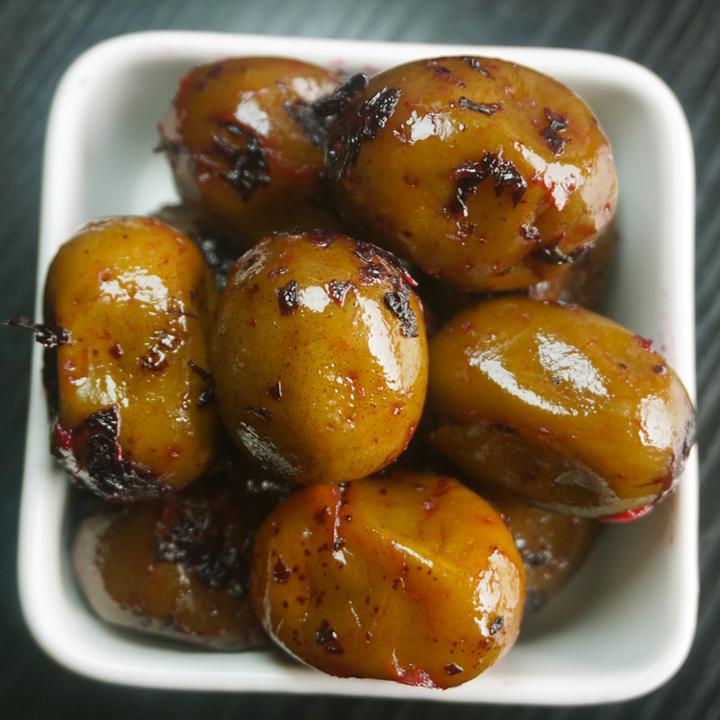 紫苏青酸枣酸甜味道 不辣酸枣粒 紫苏味浓郁个大果肉厚实浏阳特产