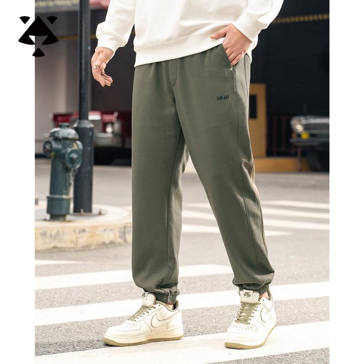 黑劲【立体裁剪显瘦】森老板大码男装春秋季胖子宽松加大新款束脚裤