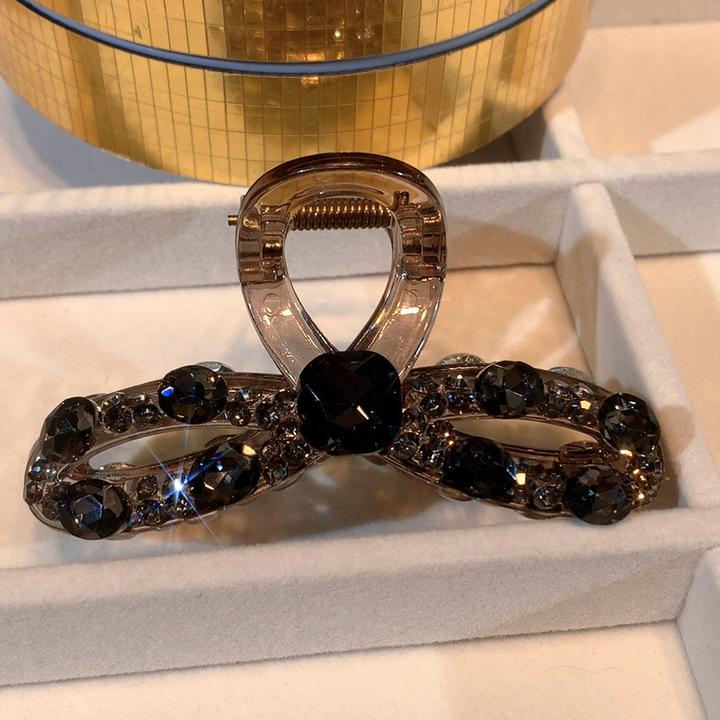 韩版精致抓夹9公分发量少全盘发抓夹气质轻奢满钻时尚发饰优雅