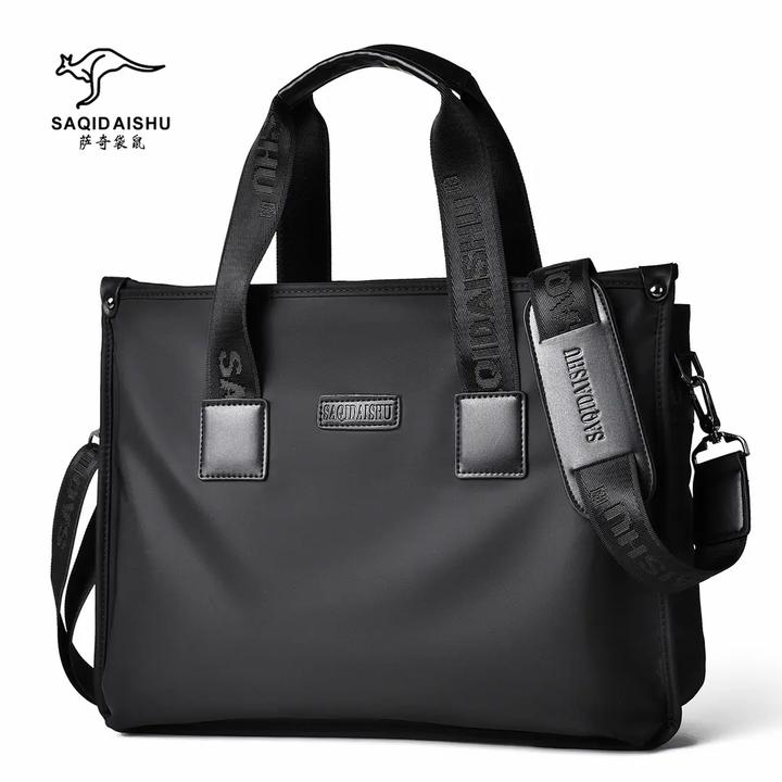 牛津布手提包男士专用单肩包商务办公大容量电脑包公文包