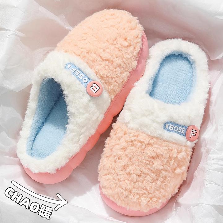 防滑棉拖鞋女秋冬季2024新款踩屎感静音室内家居家用保暖棉拖女款