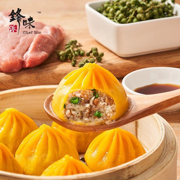 锋味派小笼汤包谢霆锋鲜肉灌汤包速食汤包早餐夜宵速冻品晶莹鲜美