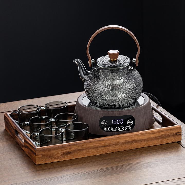 加厚玻璃提梁泡茶壶煮茶电陶炉2024新款家用煮茶器蒸煮一体养生壶