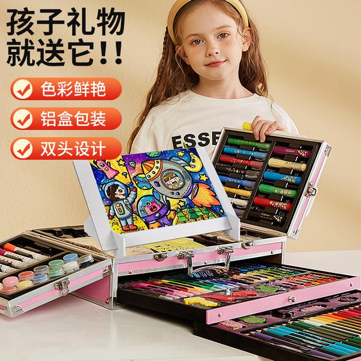 绘画套装画笔礼品套盒水彩笔小孩生日礼物美术创意绘画工具儿童节