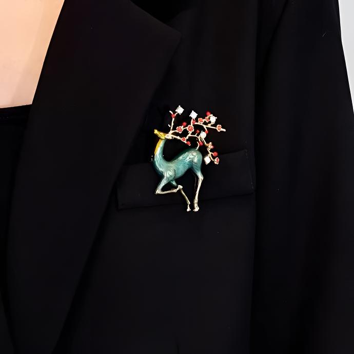 铜合金胸针  圣诞节高档胸针女精致小巧气质轻奢高级感配饰送闺蜜