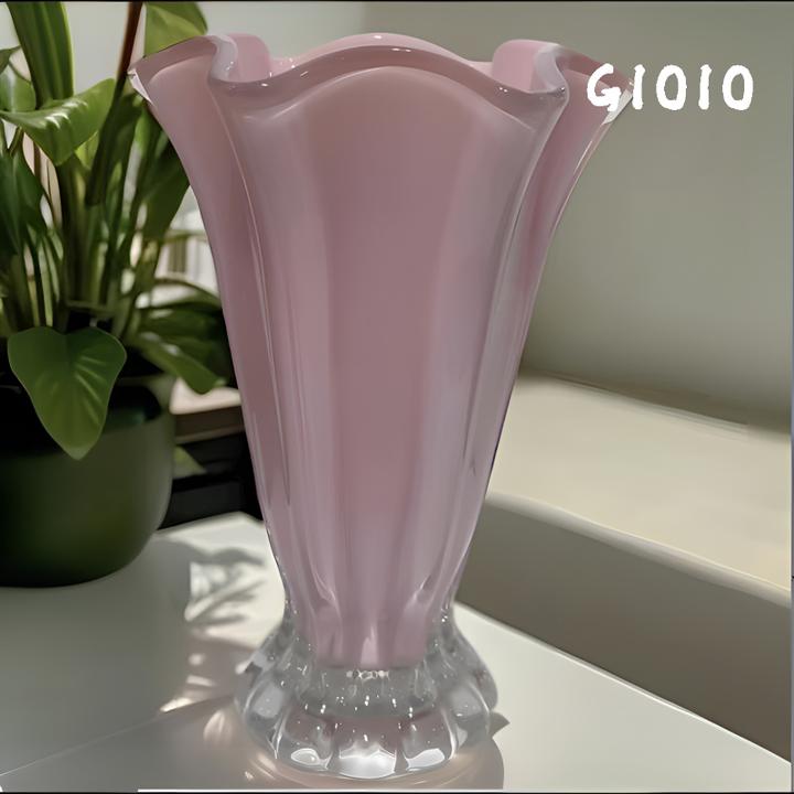 GIOIO中古芬顿花瓶白菜琉璃客厅摆件高级感花器水养鲜花轻奢高档