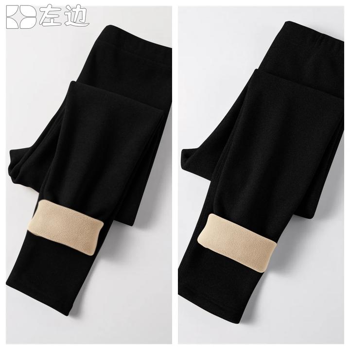 德绒高腰打底裤女秋冬内穿加绒加厚羊羔绒保暖裤大码秋裤棉毛绒裤