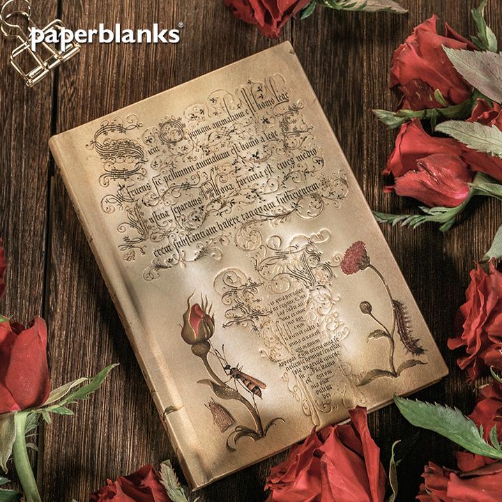 【经典必入】paperblanks米拉植物学佛兰芒玫瑰复古笔记本本子文具