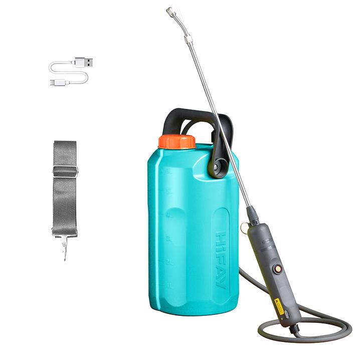 泓霏6L电动喷壶大容量喷药施肥喷花洒水浇菜打药充电喷壶喷雾器