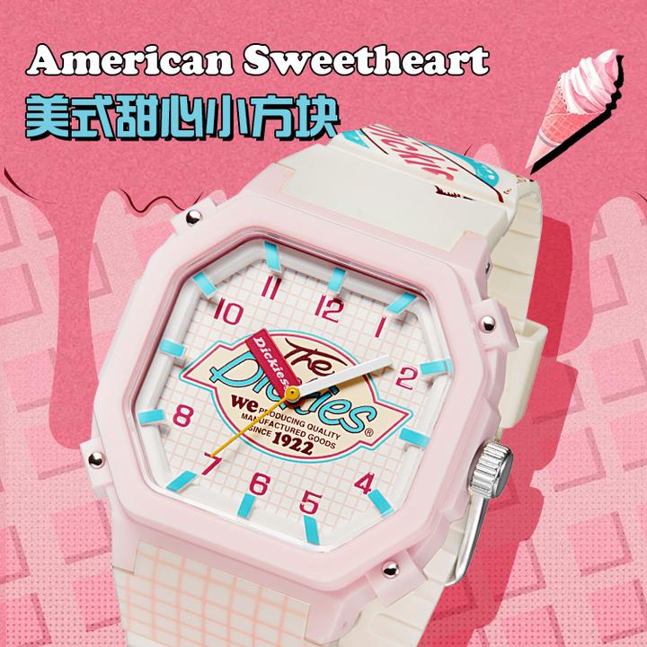 Dickies（美式甜心）手表运动甜酷学生党女表石英表高能感百搭479