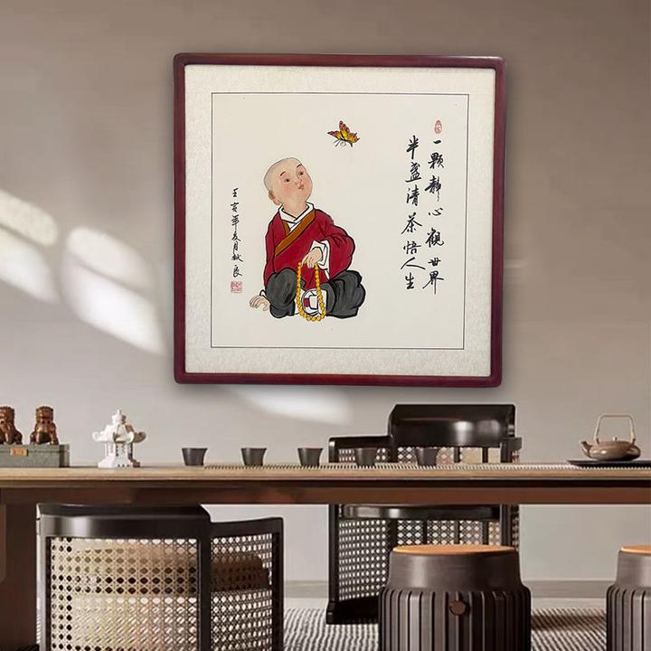 孙献良国画作品 一颗静心观世界 国画纯手绘