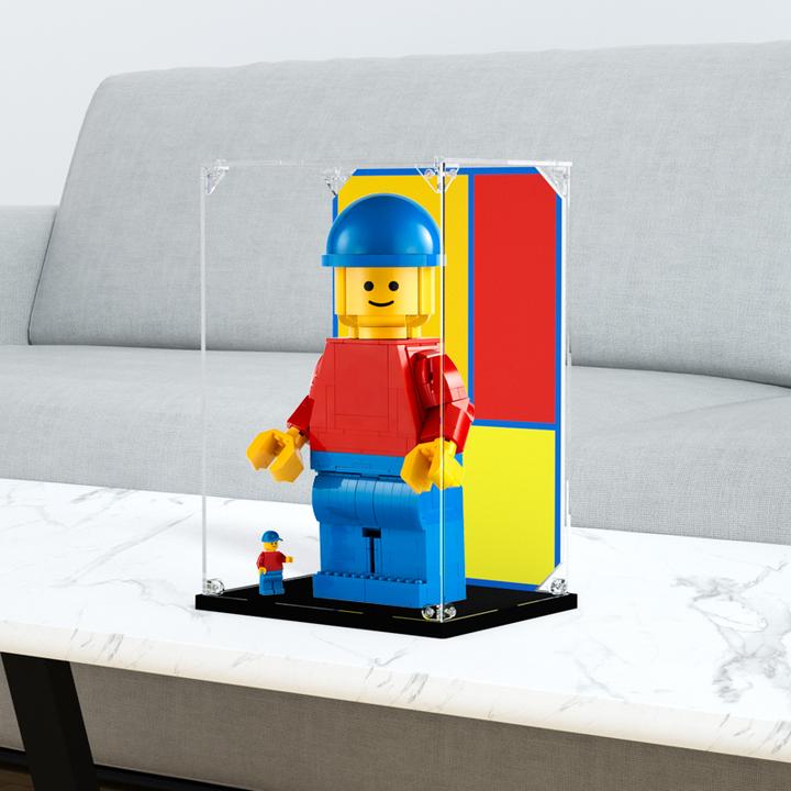 旻悦亚克力防尘盒适用乐高40649 放大版乐高小人仔积木模型展示罩