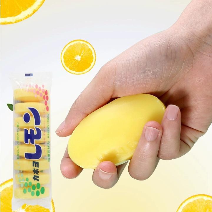 日本进口柠檬香皂控油洁面洗脸皂洗澡沐浴后背清洁肥皂家用卫生间