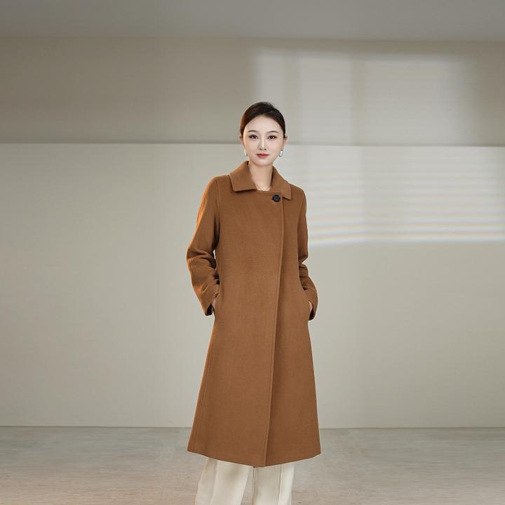 新品设计师长款羊绒大衣显瘦高级气质轻奢时尚百搭大牌