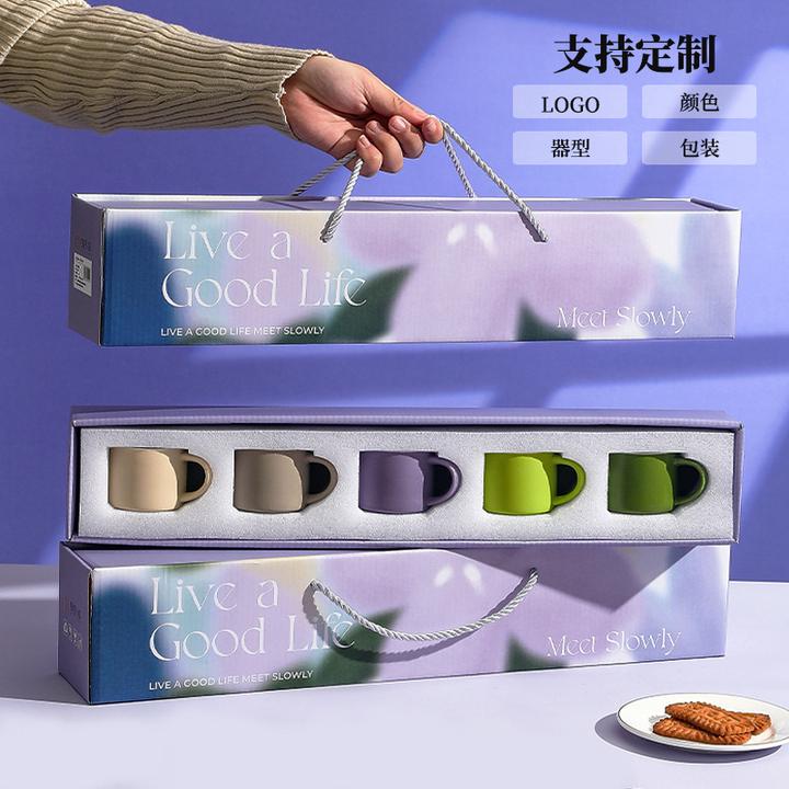 【新疆西藏包邮】爆款陶瓷水杯套装女生高颜值伴手礼物女士商务礼品