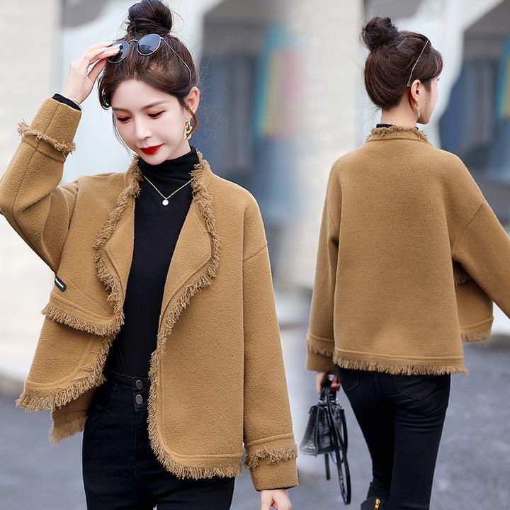 经典针织双面呢优雅秋冬季新款女装时尚潮流减龄穿搭