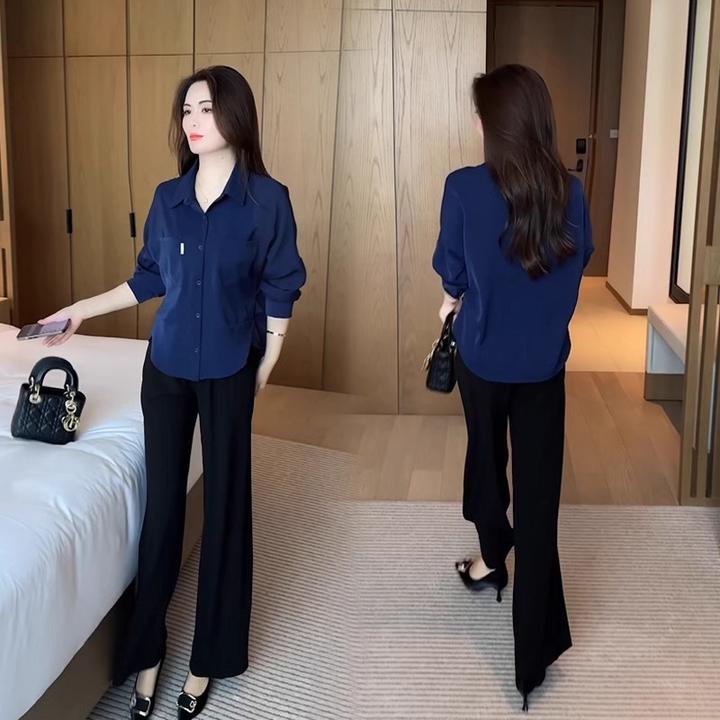 早秋装长袖衬衫2024年新款春秋时尚减龄漂亮小衫洋气显瘦女装上衣