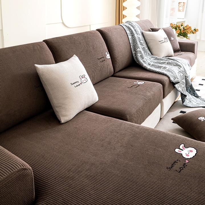 甜爱兔沙发垫新款2023四季通用皮沙发靠背套罩笠防滑盖布巾