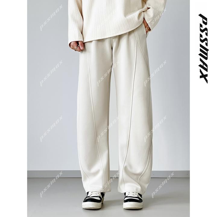 【现货】【PSSMAX】胖俗俗【多线条拼接卫裤】秋冬设计感宽松休闲长裤