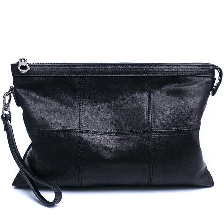 2023新款时尚手包大容量软皮小羊皮手拿包男包软皮潮流百搭信封包