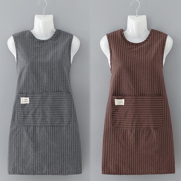围裙家用厨房纯棉坎肩女2022新款网红餐饮工作服时尚洋气