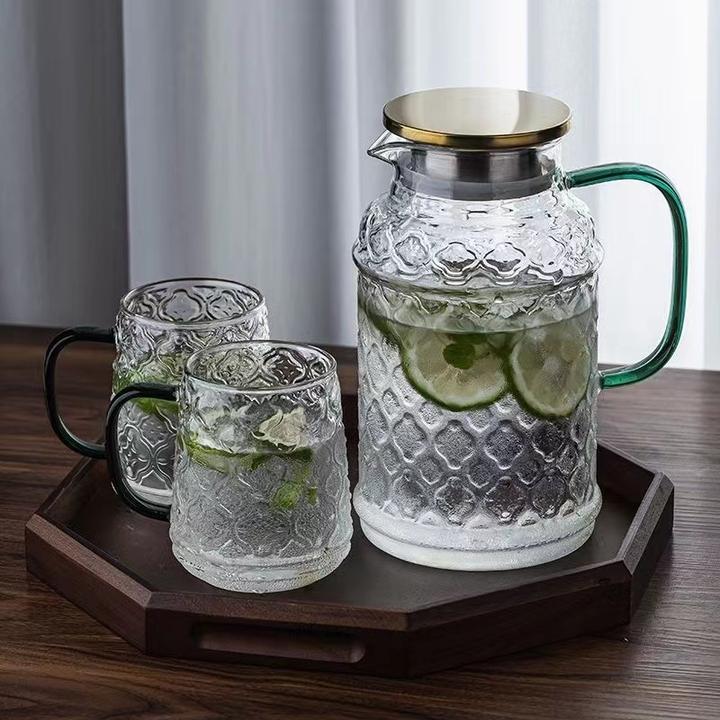 海棠花玻璃水壶高硼硅耐热玻璃烧水壶可电陶炉明火加热大容量家用