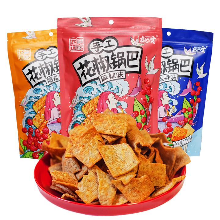 花椒锅巴韩城花椒世家锅巴椒巴客解馋零食小吃笋0g