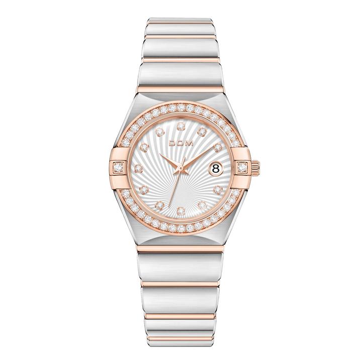 双旦爆款DOM星座手表女士奢华满天星空镶钻防水石英女表8818L