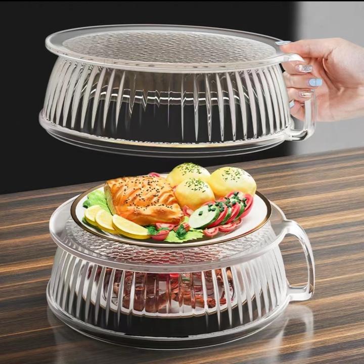 微波炉盖罩新款食品级耐高温防溅饭菜加热盖子厨房多功能餐桌菜罩