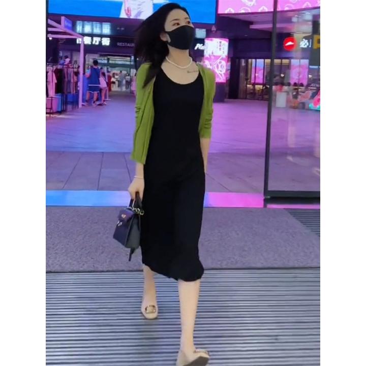 针织开衫女外搭薄款2025新款网红小披肩配裙子防晒罩衫针织衫上衣