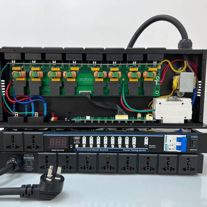 HEMZS 专业大功率电源时序器带滤波10路独立开关舞台KTV发烧级别