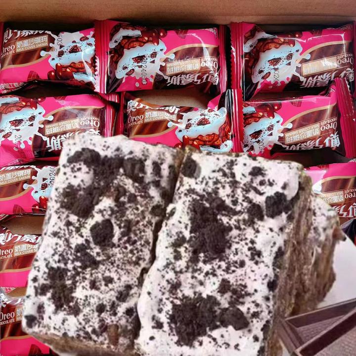 新品】巧克力奥巧慕斯奶盖沙琪玛香浓解馋小零食糕点网红休闲食品