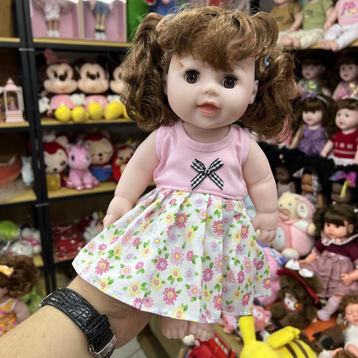 紫萝公主可闭眼睛搪胶洋娃娃软胶重生娃娃玩具唱歌睡觉娃娃30厘米