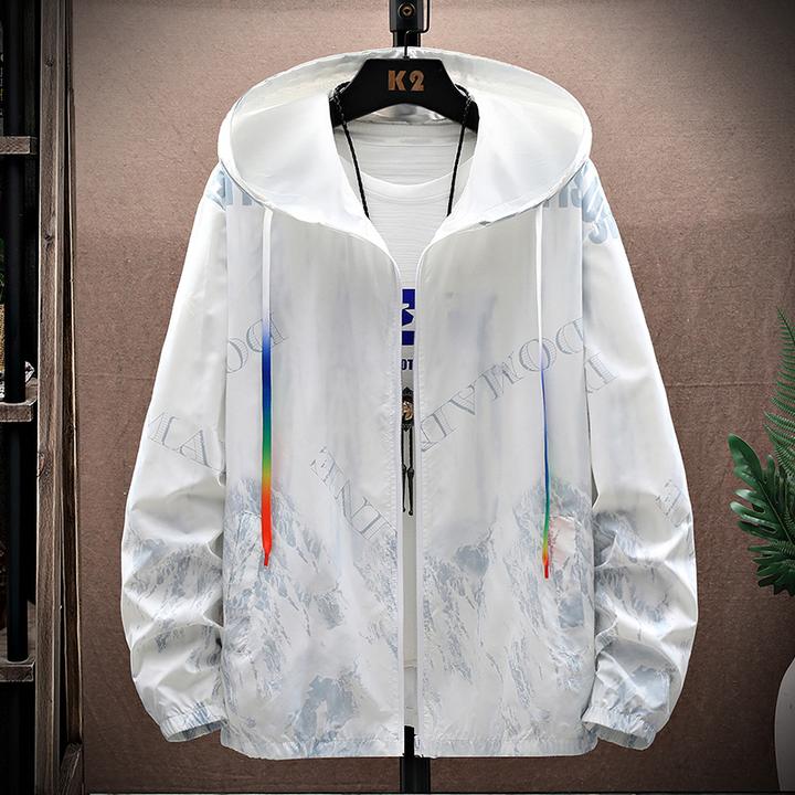 防紫外线防晒服男孩超薄款学生薄款透气外套防晒衣运动休闲潮流