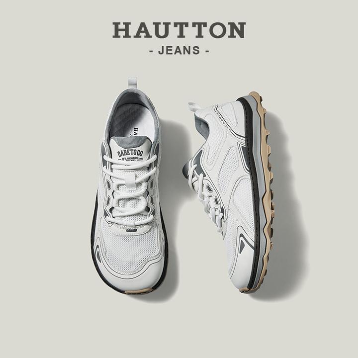 时尚男鞋跑鞋运动鞋百搭休闲透气户外跑步网鞋男士网鞋931XB4148