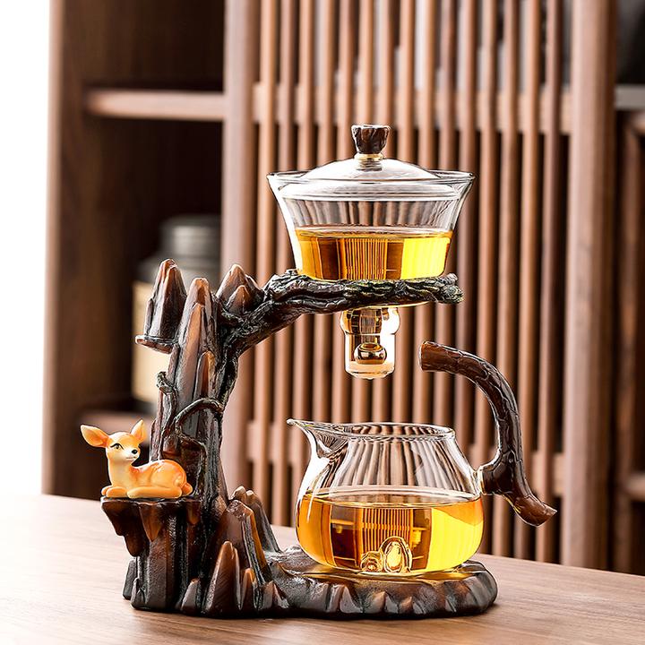 唐仙玻璃煮茶壶电陶炉家用自动茶具磁吸茶水分离出水懒人泡茶神器