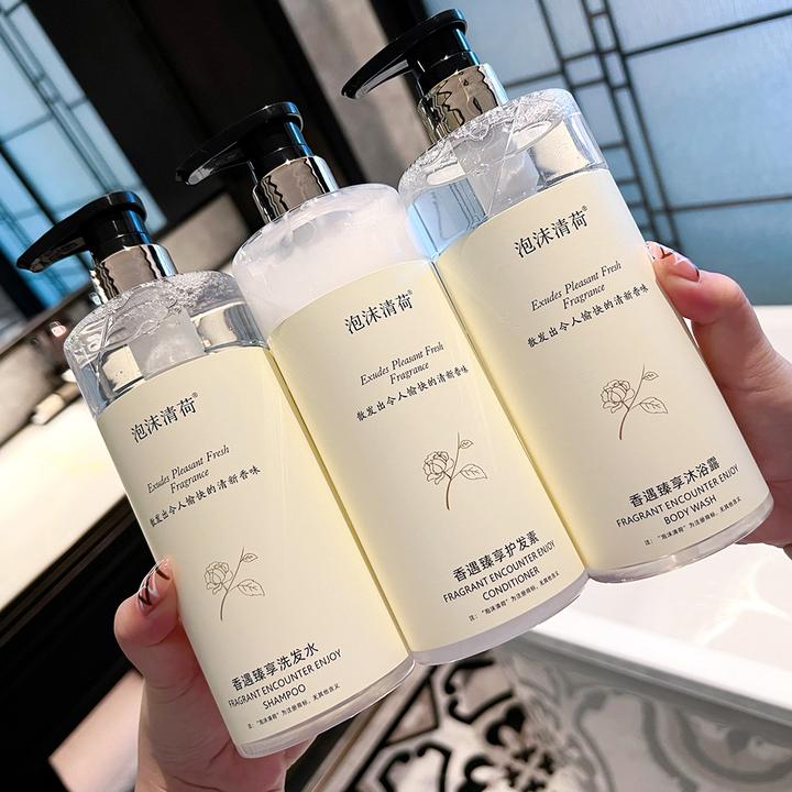 【清爽洁净】香遇臻享洗发水持久留香白茶香氛沐浴露深层清洁大容量