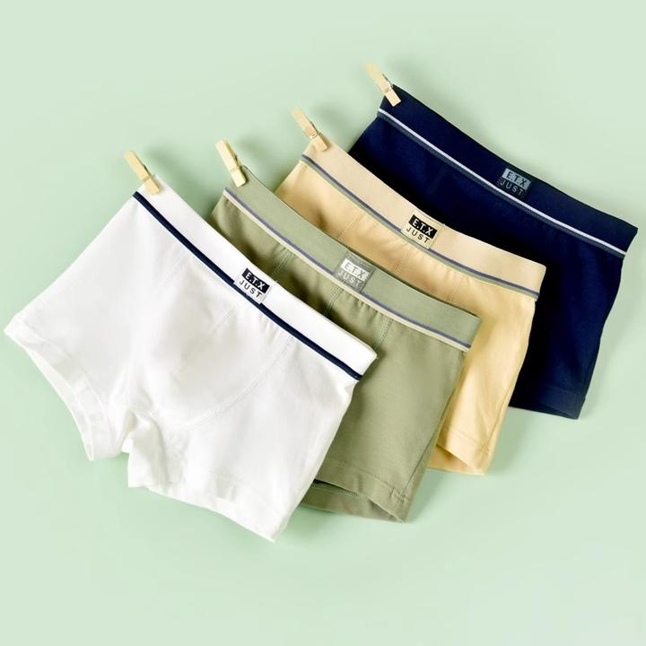 男童中大童平角裤a类6岁到12岁男孩四角短裤纯色不夹屁屁清凉薄款