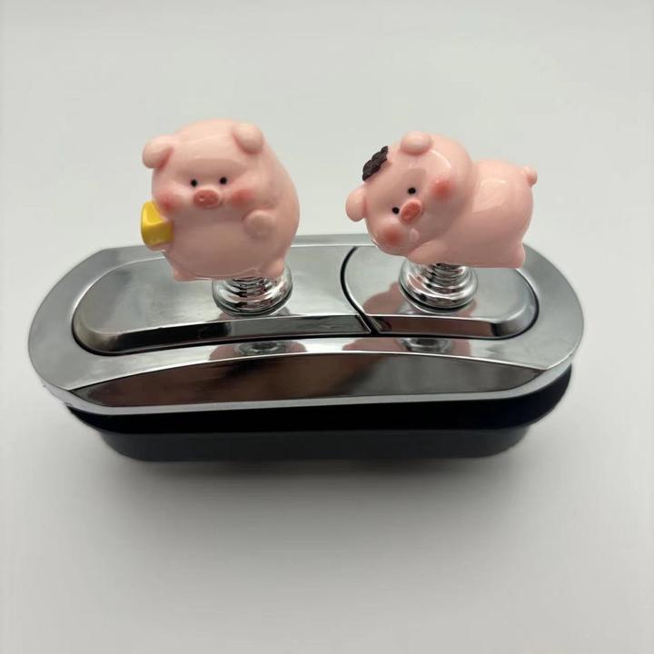 立小猪可爱马桶按压器长指美甲通用专用创意卫生间冲水辅助