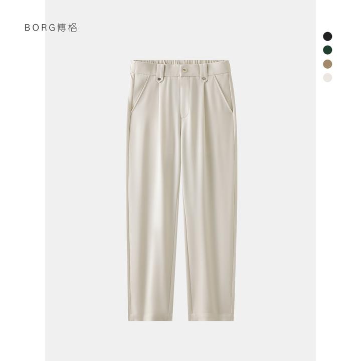 休闲西裤夏季新款韩版潮流垂感西装裤宽松透气直筒裤男士休闲裤