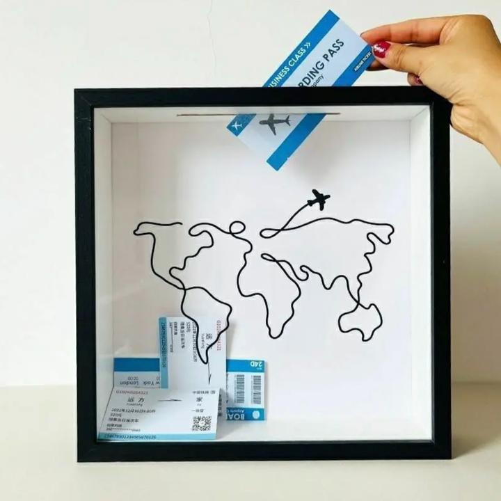 爆款门票储存音乐会门票存根明信片银币邮票纪念盒相框墙上ins风