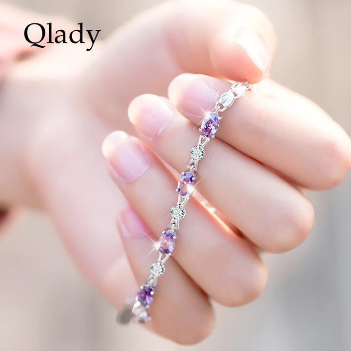 足银手链 生日礼物情侣手链送女友送老婆紫气东来银轻奢百搭时尚