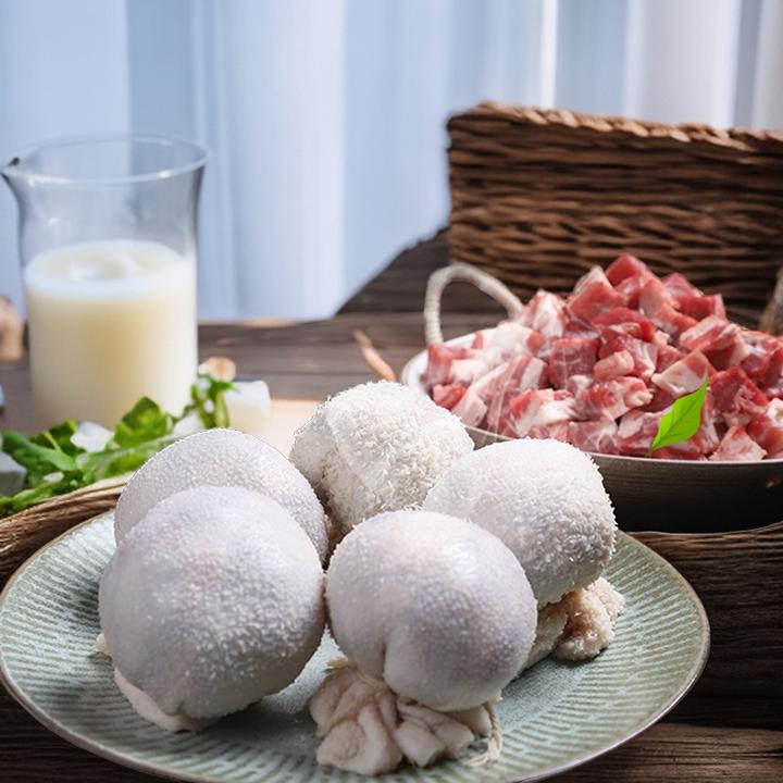 【恩克推荐】内蒙古牧民手工生鲜 2斤肚包羊肉+2斤羊肉肠 顺丰包邮